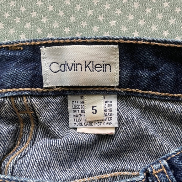 Vintage Calvin Klein jean skirt, sz 2 - Picture 8 of 8